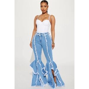 NWT Fashion Nova Extra Flare High Rise Jeans